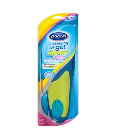 Dr. Scholl's Massaging Gel Sport Replacement Insoles (Women's Sizes 6-10) 1-Pair - Buy Online on GoSupps.com