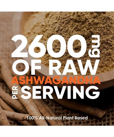 New Ashwagandha Powder with Black Pepper Extract - Highest Potency 2600mg per serving (2 capsules) 120 Vegan Capsules Improved Memory Increased Energy and Decreased Stress Supplement. Powerful Ancient Ayurveda Adaptogen 120 count (Pack of 1) - Buy Online on GoSupps.com