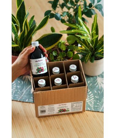 Organic Cranberry Juice 6 Pack | 100% Cold-Pressed Vegan No Sugar No Preservatives - Berriespolska  - Buy Online on GoSupps.com