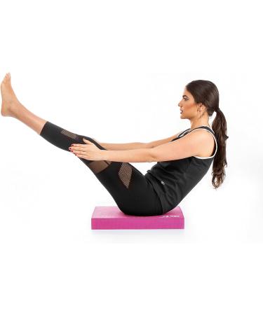 Go Go Active Balance Pad (Thick) - XL 19x15'' for Therapy, Yoga, Pilates, Crossfit - Non-Skid, Ecofriendly Mat for Home or Gym Use (Hot Pink) - Buy Online on GoSupps.com