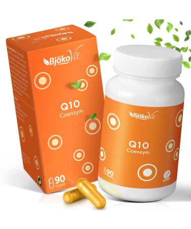 Coenzyme Q10 - only 1 capsule with 100 mg per daily dose - 90 vegan capsules - 3 months range - high quality Q10 made of vegetable fermentation - laboratory test high -dosed