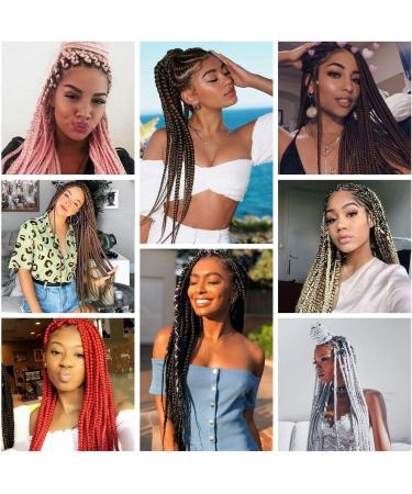 3 Packs/Lot EZ Braid 26 inch Professional Pre Stretched Braiding Hair Yaki Texture Braiding Hair for Crochet Hair Braids Long Free Synthetic Fiber Hair Extensions (#T1B/30) 26 Inch (Pack of 3) #T1B/30 - Buy Online on GoSupps.com