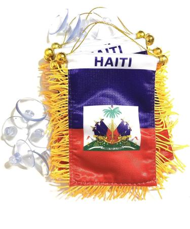 Haitian Haiti Flag Car Automobile Home Glass Stick - PRK 14 | Bondye Bon - Quality & Value (1) - Buy Online on GoSupps.com