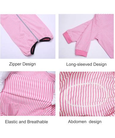 YeaPeeto One-Divider Pajamas for Large & Medium Dogs | Relaxation Hair Loss & Allergy Protection | Anti-Lick Wound Cone Alternative (5XL Pink) - Buy Online on GoSupps.com