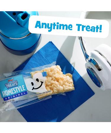 Rice Krispies Treats Homestyle Marshmallow Snack Bars - Kids Snacks for School Lunch - Original Flavor - 6.98oz Box (6 Bars) - Buy Online on GoSupps.com