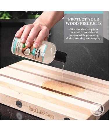 Coconut Cutting Board Oil - 12 OZ - Food-Safe Wood Sealer for Countertops, Butcher Blocks, Bowls & Utensils - Refined Coconut Oil Formula, Mineral Oil-Free - Buy Online on GoSupps.com