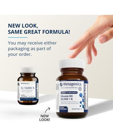 Metagenics Bundle - D3 10 000 + K & MethylCare - 60 Softgels of D3 for Immune Support Bone Health & Heart Health* - 120 Capsules of MethylCare for Homocysteine Metabolism & Methylation* - Buy Online on GoSupps.com
