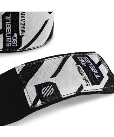 Sanabul Professional 180 Elastic Handwraps for Boxing Kickboxing MMA - Black 180 - Buy Online on GoSupps.com