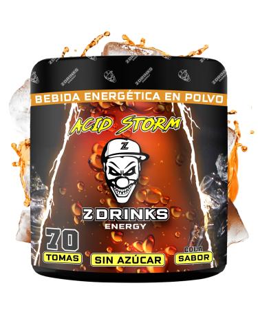 Z ZDRINKS ENERGY Z Drinks - Sugar Free Powdered Energy Drink - 40 Services Cola Flavour Low Calorie (16 Lime) with Vitamins and Minerals