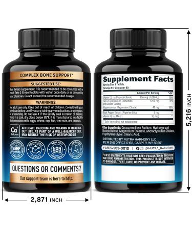 NUTRAHARMONY Vitamin B Complex Capsules & Calcium Tablets - Buy Online on GoSupps.com