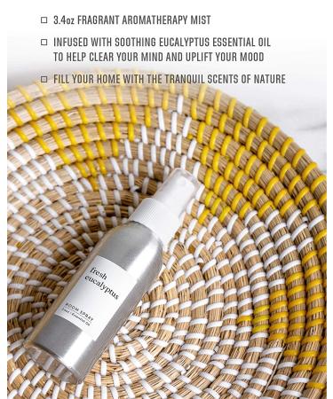 Eucalyptus Spray 3.4 oz - Room, Linen, Pillow Mist with Essential Oil for Relaxing Atmosphere - Buy Online on GoSupps.com