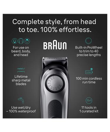 Braun Series 7 7420 All-in-One Style Kit - 11-in-1 Trimmer for Men | Beard & Body Trimmer, Hair Clippers | 40 Length Settings, Waterproof - Buy Online on GoSupps.com