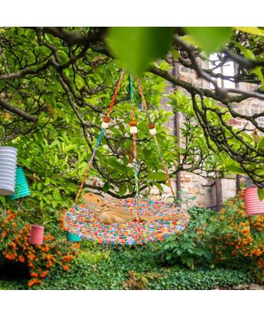 Valicaer Bearded Dragon Swing Reptile Hammock Acessories for Gecko Reptiles Amphibians Net Hanging Toys Hanging Platform Swing Toy Bearded Dragon Hammock Bright Habitat Decor for Pet - Buy Online on GoSupps.com