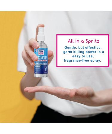 X3 Clean Germ Attack Hand Sanitizer Spray Alcohol Free and Fragrance Free Moisturizing Formula Travel Size 60ml (Pack of 4) - Buy Online on GoSupps.com
