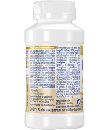 Nestl BEBA SUPREME 1 Infant Milk - Ready-to-Drink 200ml Bottles (Pack of 8) with Omega 3 | International Shipping Available - Buy Online on GoSupps.com