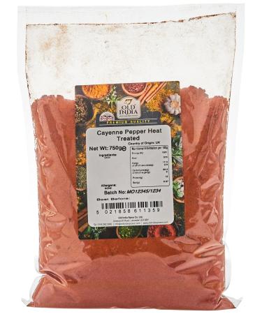 Old India Cayenne Pepper Heat Treated 750g 750 g