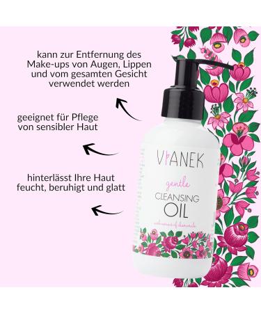 Vianek Calming Cleaning Oil | Gentle Makeup Remover for Sensitive Skin | Vegan Natural Cosmetics | 150ml - Buy Online on GoSupps.com