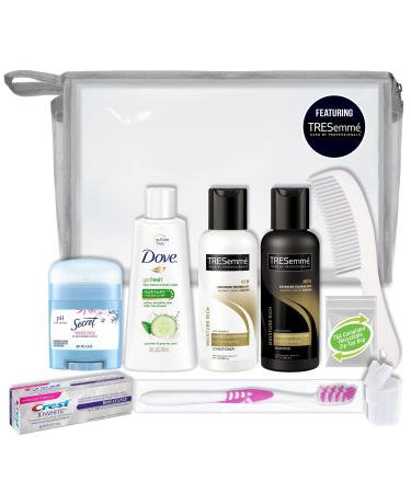 Convenience Kits international 10 PC Deluxe Kit, Featuring: Tresemme Hair and Dove Body Travel-Size Products 10 Piece - Tresemme Kit