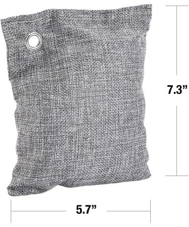 4 Pack Bamboo Activated Charcoal Bags - Air Purifying Odor Eliminator for Home | Eco-Friendly, Natural Deodorizer - Buy Online on GoSupps.com