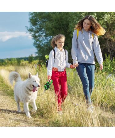 Retractable Dog Leash for Medium & Large Dogs - Etechydra Durable Anti-Bite Steel Chain 5m Pull-Out Nylon Strap Green - Buy Online on GoSupps.com