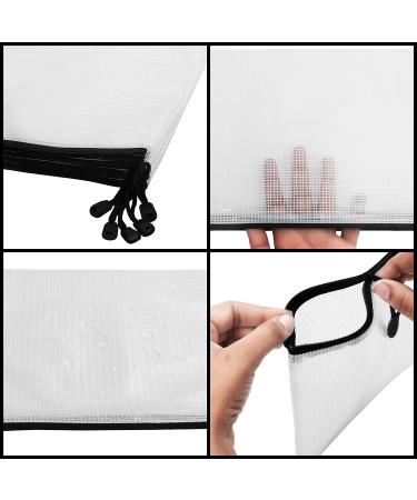 Buy Belle Vous Large Transparent Plastic Document Bag - 15-Pack A4 Zip Folder Waterproof Travel Organizer for Documents - Buy Online on GoSupps.com
