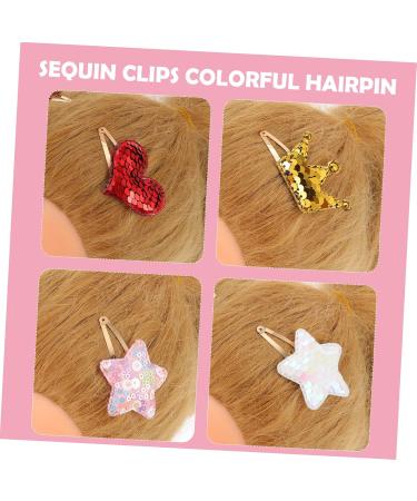 minkissy 5 Pairs Hairpin Kids Barrettes Butterfly Hair Clip Xmas Hair Clips Glitter Clips Sequin Star Barrette Toddler Hair Heart Hair Accessories Sequin Clips Baby Cartoon Crystal Clip - Buy Online on GoSupps.com