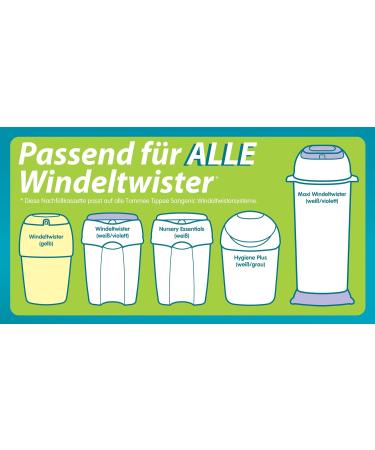 Sangenic 25055 0030 6-Pack Refill Cassette for Diaper Twister | International Shipping Available - Buy Online on GoSupps.com