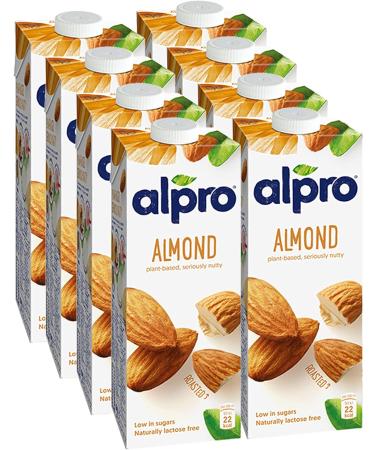 Alpro Oat Plant-Based Long Life Drink Vegan & Dairy Free 1L (Pack of 8) & Almond Plant-Based Long Life Drink Vegan & Dairy Free 1L (Pack of 8) + Almond Plant-Based Drink - Buy Online on GoSupps.com