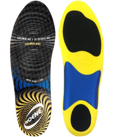 Noene AC2 Ergopro cushioning sole sports insoles shock absorption women men black 43