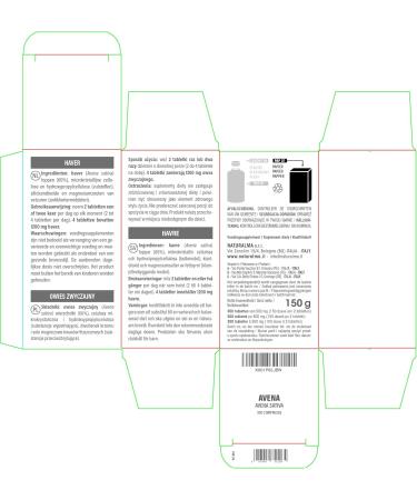 Naturalma Oats (Avena Sativa) - 150 g - 300 Tablets - Food Supplement - Natural and Vegan - Buy Online on GoSupps.com