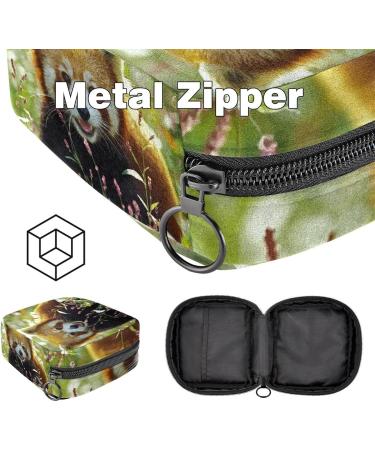 Menstrual Pad Bag with Zipper - Red Panda Design | Ladies Napkin Pouch & Tampon Collection Bag for Women & Girls - Buy Online on GoSupps.com
