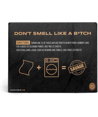 Eco-Friendly Laundry Detergent Sheets - Warrior Scent 30 Sheets (60 Loads) - Compact & Travel-Friendly No Plastic Jug - Buy Online on GoSupps.com