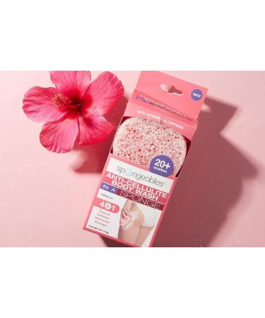 Spongeables Anti-Cellulite Sponge | 20+ Washes | Hibiscus Scent | Youthful Skin - Buy Online on GoSupps.com