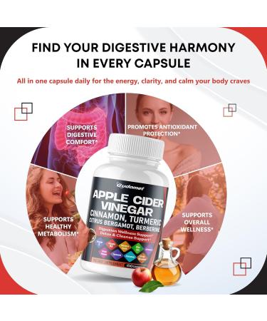 Apple Cider Vinegar Ceylon Cinnamon Turmeric Odorless Garlic Olive Leaf Artichoke Black Pepper -150 Capsules 150 count (pack of 1) - Buy Online on GoSupps.com