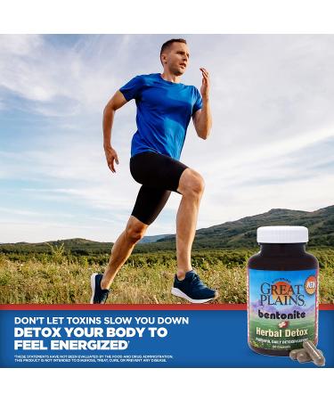 Yerba Prima Bentonite Clay Detox - 60 Veggie Capsules | Natural Herbal Cleansing Supplement - Buy Online on GoSupps.com