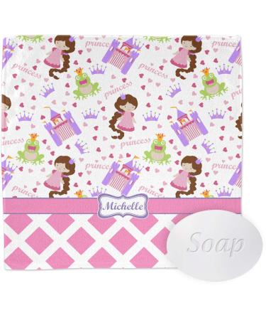 Personalized Princess & Diamond Print Washcloth