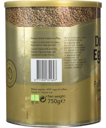 Douwe Egberts Pure Gold Instant Coffee for 470 Cups 750g Ref 257750 - Buy Online on GoSupps.com