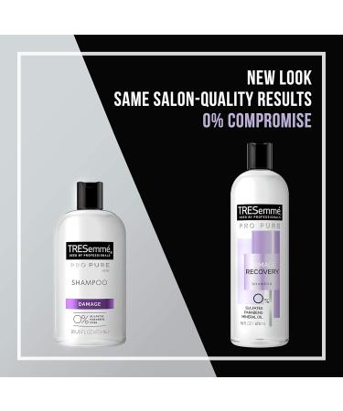 TRESemm Pro Pure Damage Recovery Shampoo 16 fl oz - Pack of 4 | Sulfate, Paraben, and Dye Free - Buy Online on GoSupps.com