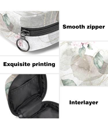 Hydrangea Print Sanitary Napkin Storage Bag - Portable Menstrual Period Pouch - Buy Online on GoSupps.com