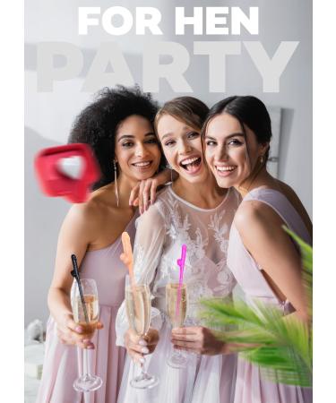 Bachelorette Party Supplies Straws 15+1 Naughty Drinking Straws Pennis Straws Party Pack Crazy Straws Bride Party - Buy Online on GoSupps.com