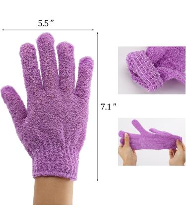 24 Pcs Exfoliating Shower Gloves - Body Scrubber for Spa Massage and Dead Skin Cell Removal - Buy Online on GoSupps.com