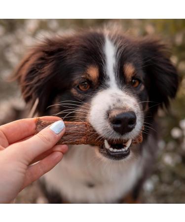 Bellfor Wild Boar Meat Strips Dog Treat Healthy Nature and is made without additives or flavor enhancers 100 g - Buy Online on GoSupps.com