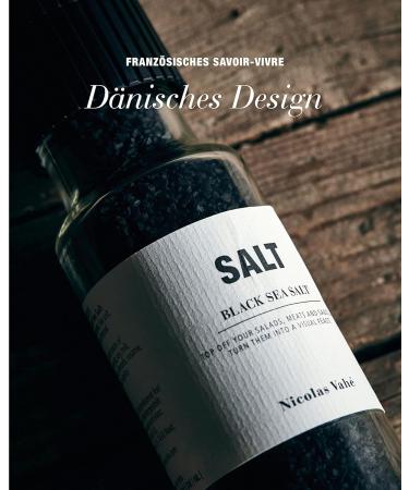 Nicolas Vahe Black Sea Salt 320g - Premium Gourmet Black Salt for Cooking & Seasoning - International Shipping Available - Buy Online on GoSupps.com