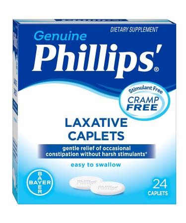 Phillips' - Laxative - Caplet - 24 per Box - 500 mg Strength - Magnesium-McK