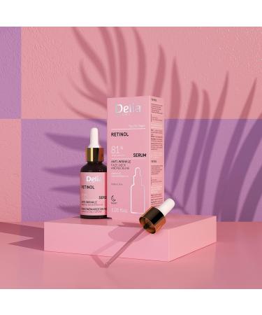 Delia Cosmetics Antiwrinkle serum retinol mature skin reduces wrinkles strengthens regeneration strengthens and nourishes skin vegan 30 ml - Buy Online on GoSupps.com