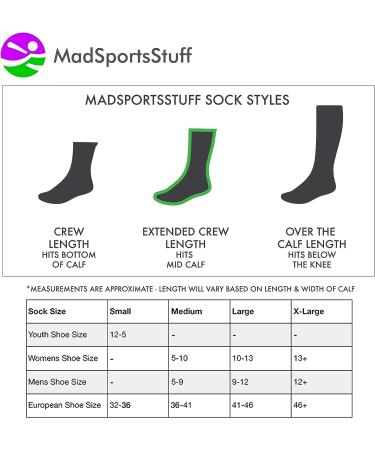 MSS Volleyball Socks for Girls, Women & Teens | Crew Length Black/Scarlet (Large) - Buy Online on GoSupps.com