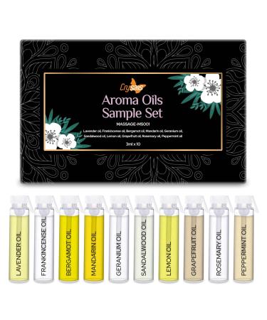 Crysalis Massage oils - Lavender oil Frankincense oil Bergamot oil Mandarin oil Geranium oil Sandalwood oil Lemon oil Grapefruit oil Rosemary oil Peppermint oil for Massage Aroma & Diffusers