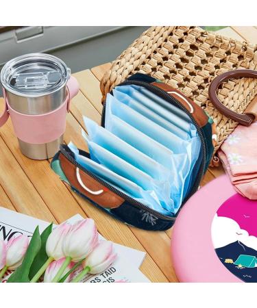 Buy Muooum Menstrual Pad Bag with Zipper Stylish Christmas Santa Claus Design for Women & Girls Ideal for Tampons & Menstrual Products - 1 Count - Buy Online on GoSupps.com