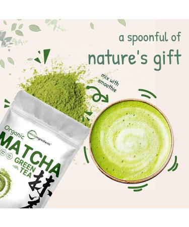Organic Matcha Green Tea Powder 1lb | Culinary Grade | Authentic Japanese Origin | Pure Matcha for Smoothies, Lattes, Baking | Non-Irradiated - Buy Online on GoSupps.com