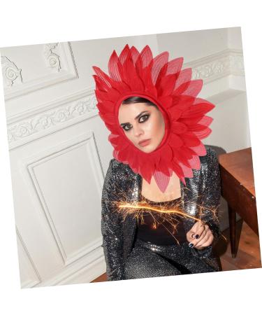 Red Flower Headband Sunflower Headpiece for Stage Performance Party Prop Sunflower Costume for Flower Hat Sunflower Costume - Buy Online on GoSupps.com